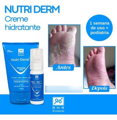 Imagem de Kit 3 Creme Hidratante com Ureia Nutri Derm 100gr