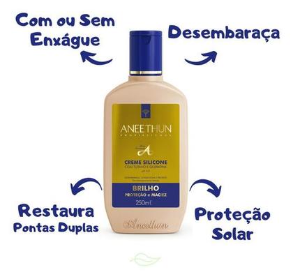 Imagem de Kit 3 Cremes De Silicone Aneethun Linha A 250ml Cada