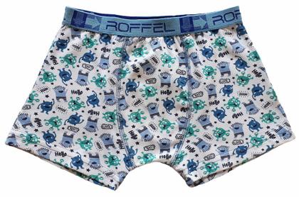 Imagem de Kit 3 Cueca Box Boxer Infantil Estampada Cotton Algodão