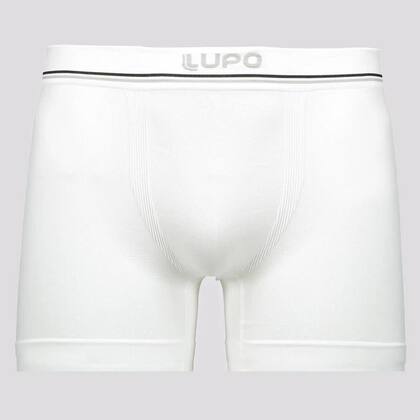 Imagem de Kit 3 Cuecas Boxer Lupo Microfibra Sem Costura I Branca