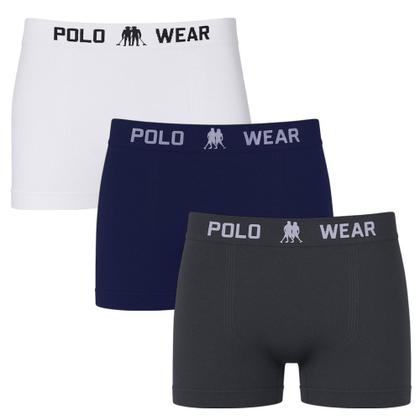 Imagem de Kit 3 Cuecas Boxer Polo Wear Basic Infantil