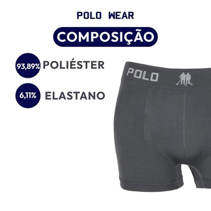 Imagem de Kit 3 Cuecas Boxer Polo Wear Infantil Microfibra Sortido