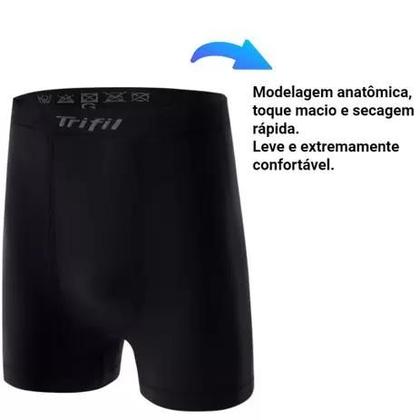 Imagem de Kit 3 Cuecas Boxer Sem Costura Microfibra Plus Size Trifil - CE4411