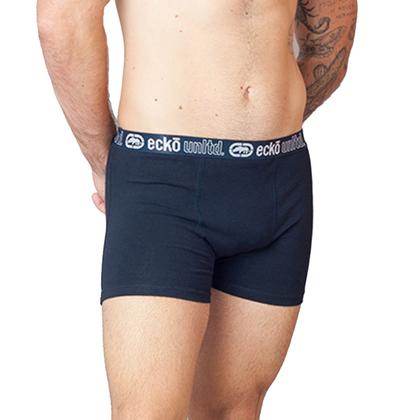 Imagem de Kit 3 Cuecas Masculinas Boxer Cotton Basic Ecko Unltd Azul