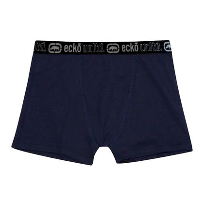 Imagem de Kit 3 Cuecas Masculinas Boxer Cotton Basic Ecko Unltd Azul