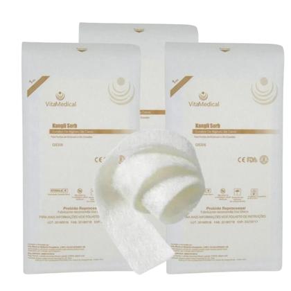Imagem de Kit 3 Curativo De Fibra De Alginato De Cálcio 2X30 Absorve Exutado