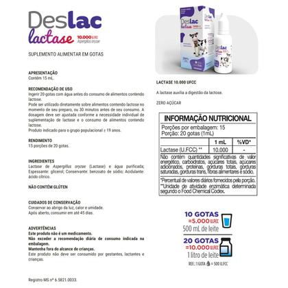 Imagem de Kit 3 Deslac Lactase Gotas 15ml Maxinutri