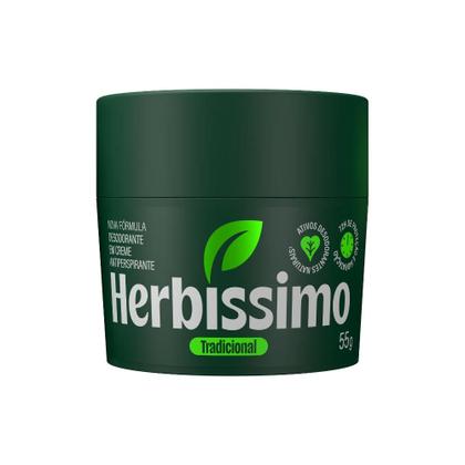 Imagem de Kit 3 Desodorante Em Creme Antitranspirante Herbíssimo Tradicional 55g