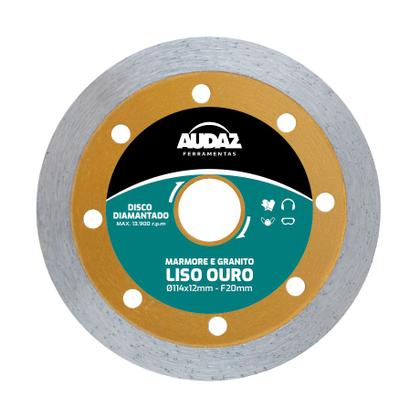 Imagem de Kit 3 Discos Diamantados Liso OURO Ø114x12mm 