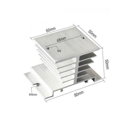 Imagem de Kit 3 Dissipadores De Calor P/ Relé Ssr Estado Sólido Monofásico - (K1)