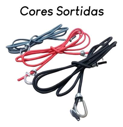 Imagem de Kit 3 Elástico Extensor Gancho 1,5 Metros Prender Bagagem