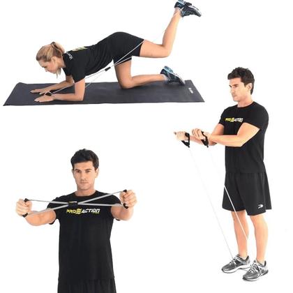 Imagem de Kit 3 Elásticos Extensores Látex com Pegada EVA HP060 Proaction