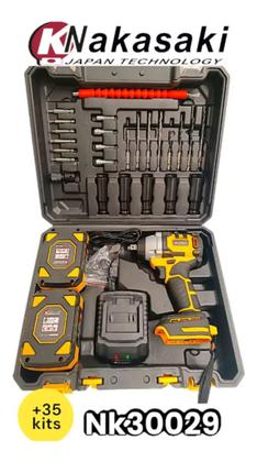 Kit 3 em 1 Furadeira Chave De Impacto Parafusadeira 48v Brushless