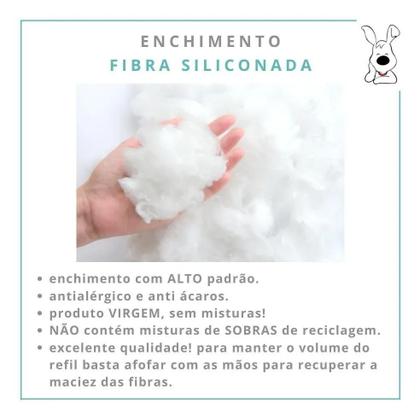 Imagem de Kit 3 Enchimento Almofada Refil 48X48 Fibra 100% Siliconada
