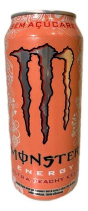 Imagem de Kit 3 Energético Monster Zero Açúcar Ultra Peachy Keen 473ml