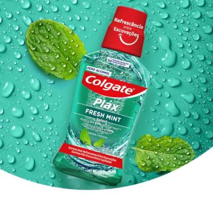 Imagem de Kit 3 Enxaguante Bucal Plax Fresh Mint 60ml  Colgate