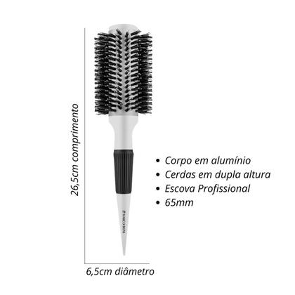Imagem de Kit 3 Escovas Cabelo Thermal Metallic 46,55, 65mm Marco Boni