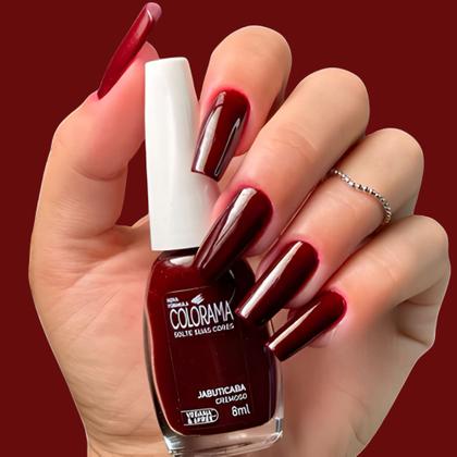 Imagem de Kit 3 Esmaltes Colorama Tons Vermelho e Vinho 8ml