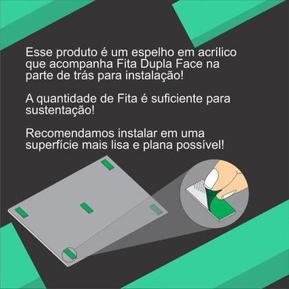 Imagem de Kit 3 Espelhos Decorativos Acrílico Flores Sala Cozinha