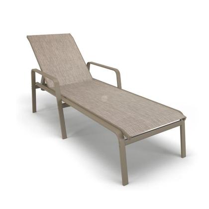 Imagem de Kit 3 Espreguiçadeiras Piscina Alumínio Fendi Tela Mocca