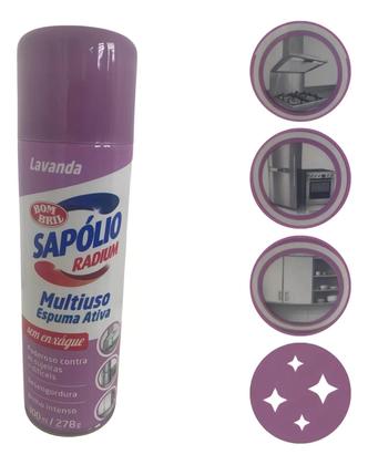 Imagem de Kit 3 Espuma Ativa Multiuso Lavanda Sapólio LImpa Tudo 300ml