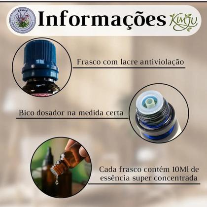 Imagem de Kit 3 Essencias Flor Cerejeira, Maracujá e Talco Baby para Difusor 10 ML cada