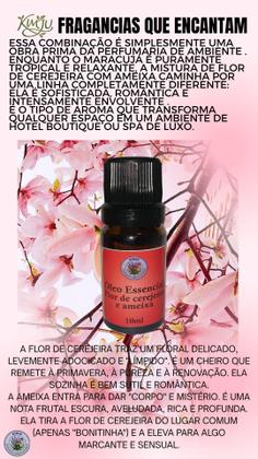 Imagem de Kit 3 Essencias Flor Cerejeira, Maracujá e Talco Baby para Difusor 10 ML cada