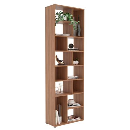 Imagem de Kit 3 Estantes de Livros Multiuso 14 Nichos 210CMX201CM Dallas Marrom