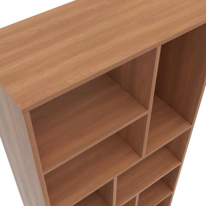 Imagem de Kit 3 Estantes de Livros Multiuso 14 Nichos 210CMX201CM Dallas Marrom
