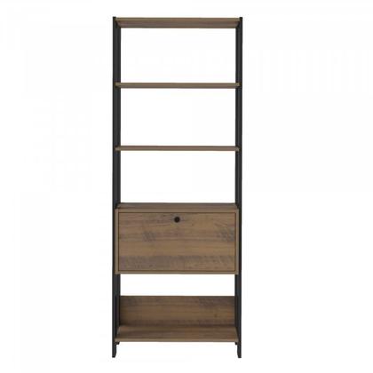 Imagem de Kit 3 Estantes Multiuso Alta 4 Prateleiras 1 Porta 166cmx189cm Match Artely