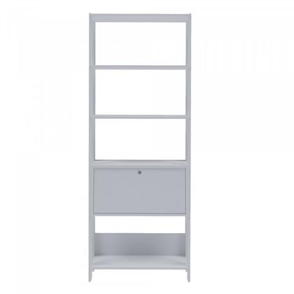 Imagem de Kit 3 Estantes Multiuso Alta 4 Prateleiras 1 Porta 166cmx189cm Match Artely