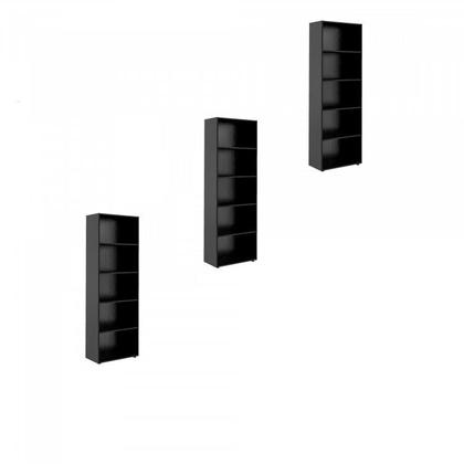 Imagem de Kit 3 Estantes para Livros 5 Prateleiras 180cmx180cm Multy