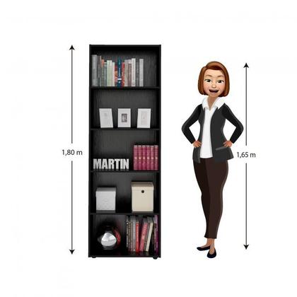 Imagem de Kit 3 Estantes para Livros 5 Prateleiras 180cmx180cm Multy