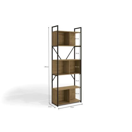 Imagem de Kit 3 Estantes para Livros Industrial 7 Prateleiras 200cmx216cm Office