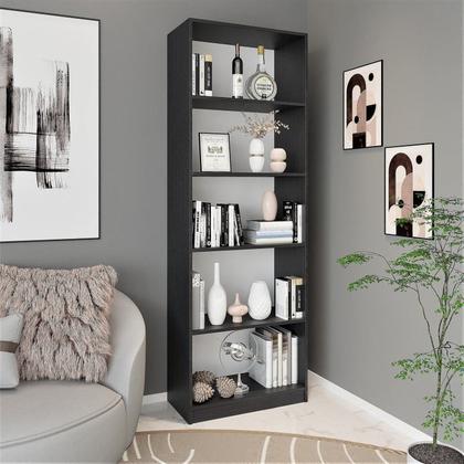 Imagem de Kit 3 Estantes para Livros Multiuso 5 Nichos 175cmx156cm Montreal Yescasa