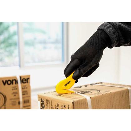 Imagem de Kit 3 Estilete De Segurança Cortes e Precisos Lamina 9mm Profissional Vonder