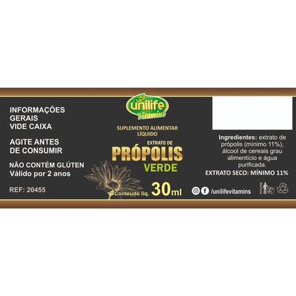 Imagem de Kit 3 Extrato de Própolis Verde Unilife 30ml