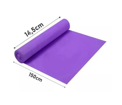 Imagem de Kit 3 Faixas Elástica Thera Band Exercício Fisioterapia Yoga