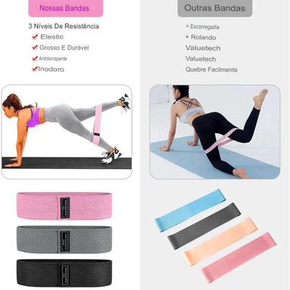 Imagem de Kit 3 Faixas Elásticas De Exercício Original