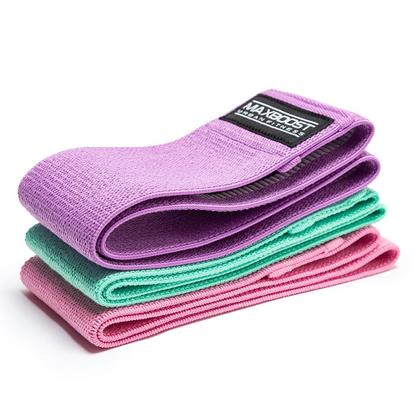 Imagem de Kit 3 Faixas Hip Band Elásticas Treino Funcional Academia Exercícios