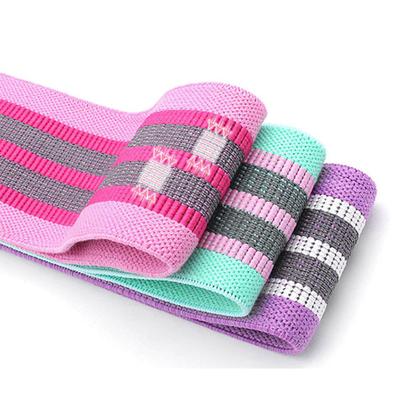 Imagem de Kit 3 Faixas Hip Band Elásticas Treino Funcional Academia Exercícios