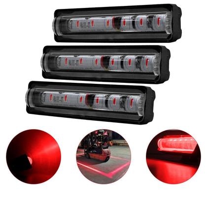 Imagem de Kit 3 Farol Led Vermelho Red Zone Pisca Empilhadeira Nr11