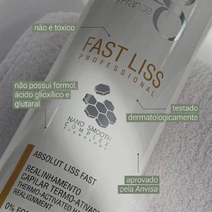 Imagem de Kit 3 Fast Liss Redutor de Volume NG de France 1000ml