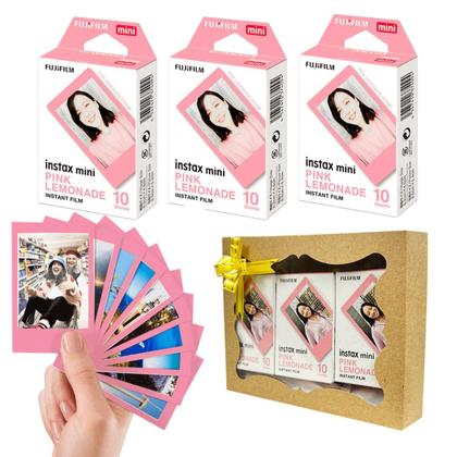 Imagem de Kit 3 Filmes Instax Mini Lemonade Para Câmera E Impressora - Kit Presente