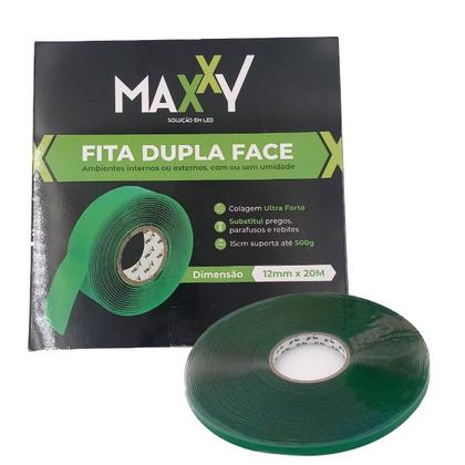 Imagem de KIT 3 Fita dupla face acrílica 12mm x 20m Maxxy 