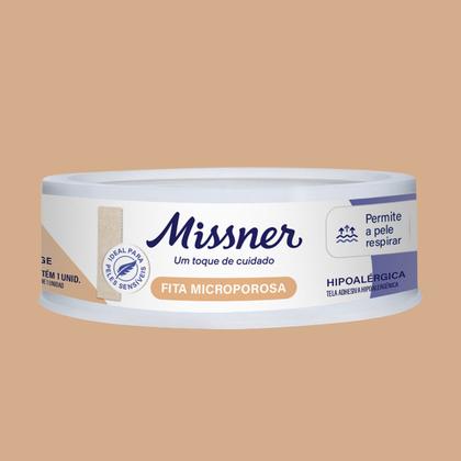 Imagem de Kit 3 Fita Microporosa Bege 1,2cm X 4,5m - Missner