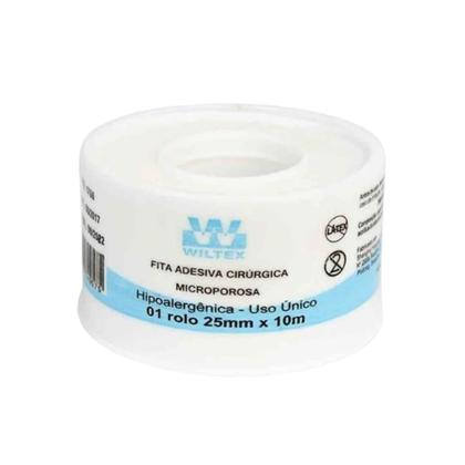 Imagem de Kit 3 Fita Microporosa Branca 2,5m X 10m - Wiltex