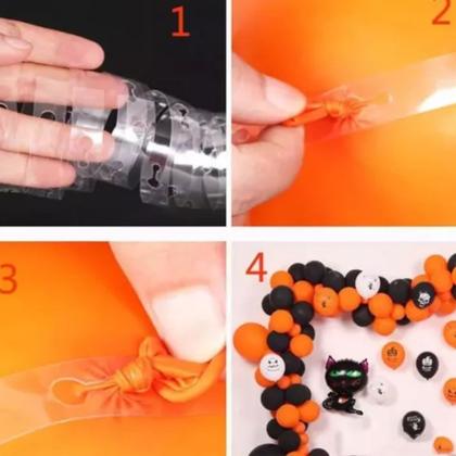 Imagem de Kit 3 Fitas Para Arco de Balão Desconstruído Decoração 5m