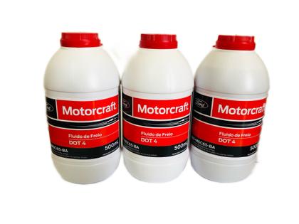 Imagem de kit 3 Fluido De Freio Dot 4 Fiesta Ka Ecosport Ranger Focus Fusion Edge Motorcraft 500 Ml