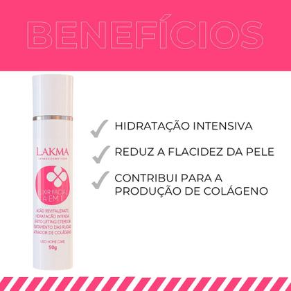Imagem de Kit 3 Fluído Rejuvenescedor Elixir Facial 4 em 1 Óleo Nano Efeito Lifting Lakma 50g